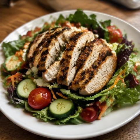 Ensalada completa lista para disfrutar